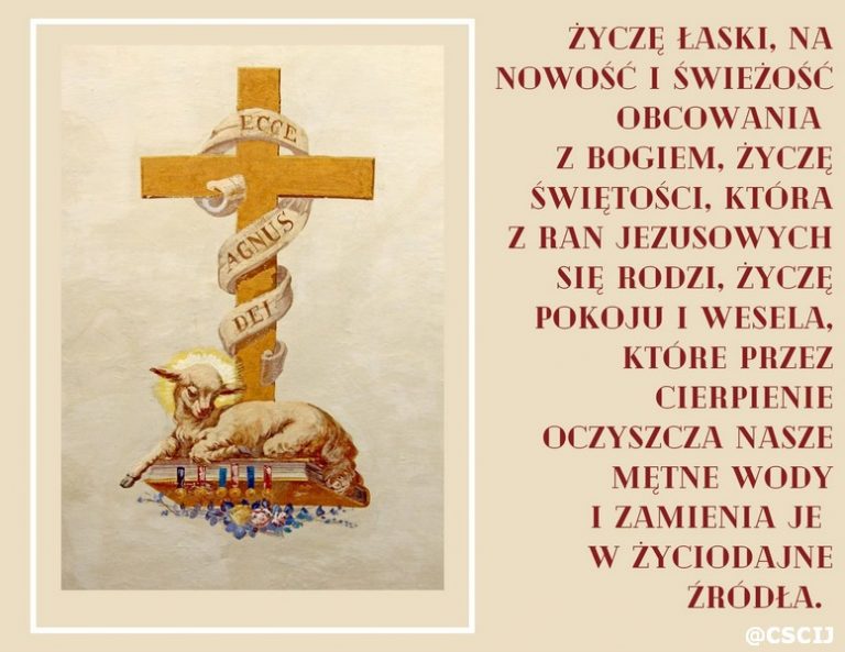 Życzenia wielkanocne Sługi Bożego Ojca Anzelma Gądka OCD -10 IV 1954.